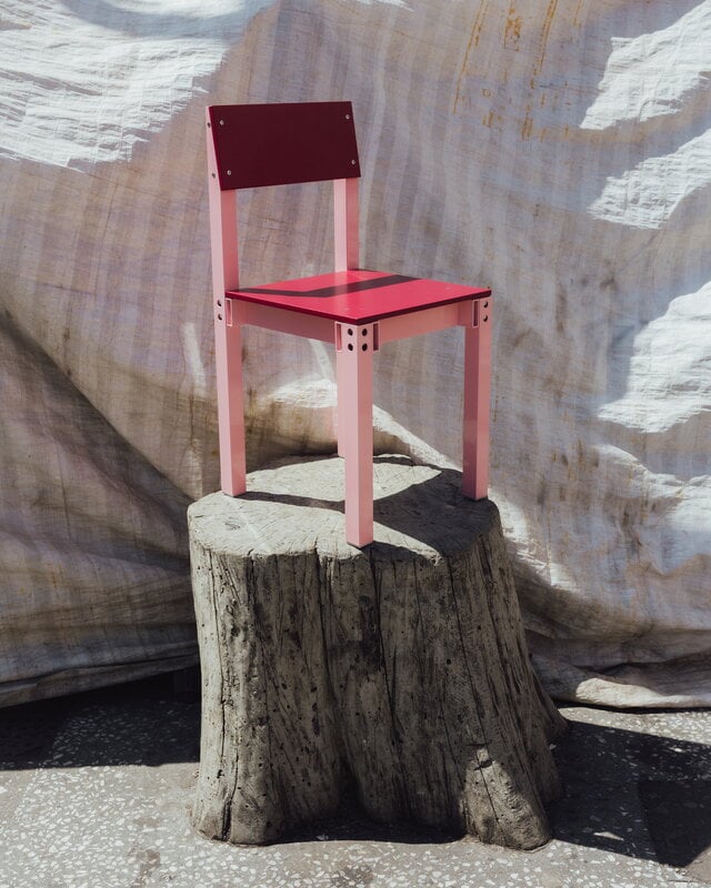 Joy Objects Chair One tuoli, cotton candy - wine, näkymä 10