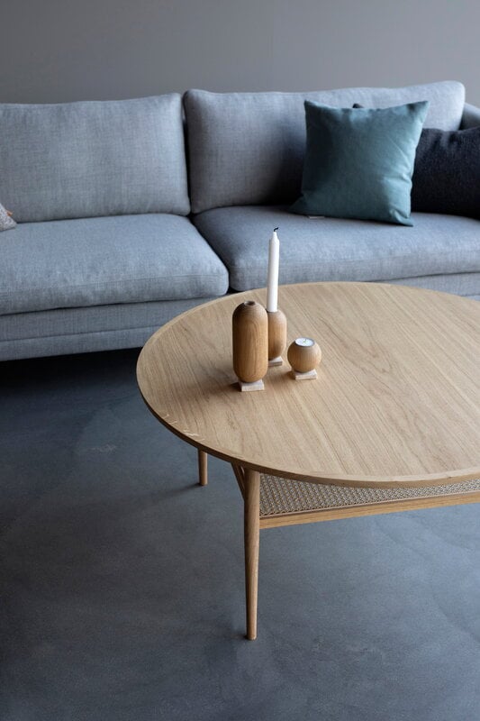 Aakjaer Furniture No.100 sohvapöytä, valkoöljytty tammi, näkymä 3