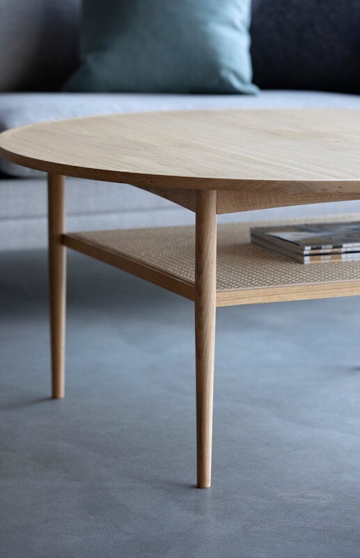 Aakjaer Furniture No.100 sohvapöytä, valkoöljytty tammi, näkymä 4