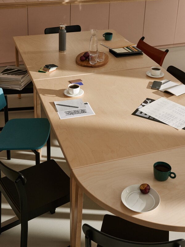 Artek Aalto table 95, bouleau, vue 2