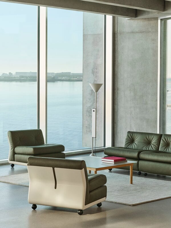 HAY Twist floor lamp, cream white, decoration image