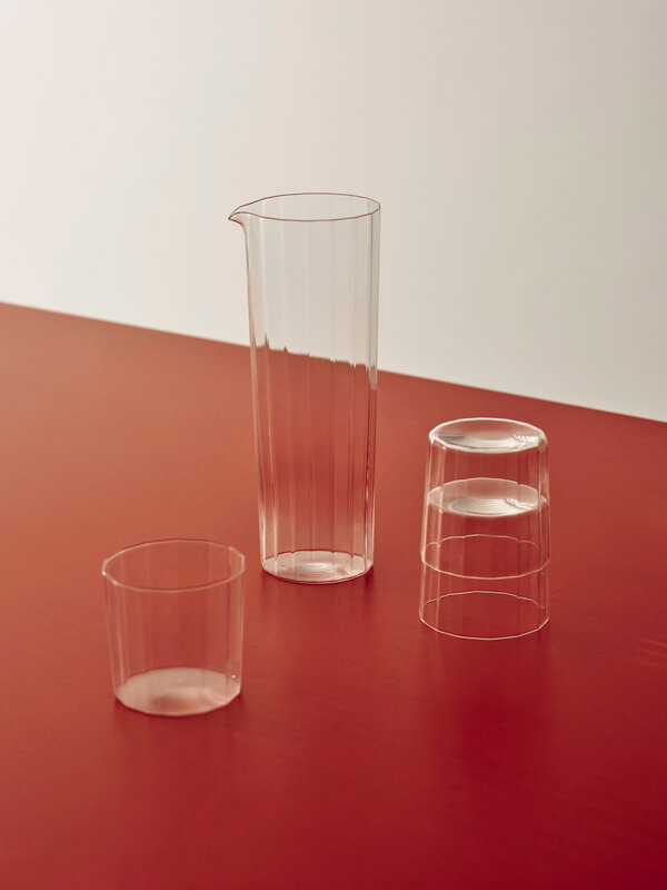 HAY Angle glass, wide, clear, decoration image