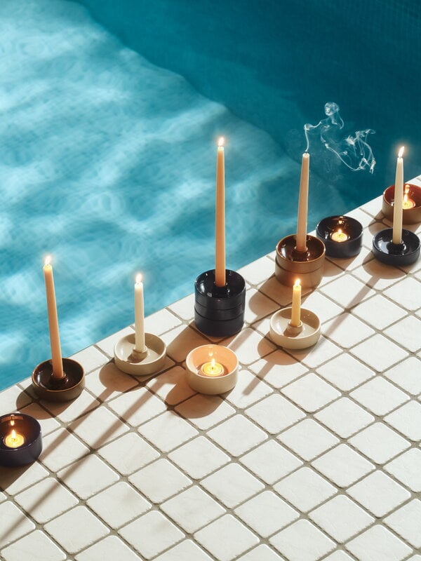 Arabia Kirnu candelabro, 11 x 3,5 cm, beige, imagen de decoración