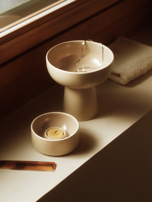 Arabia Kirnu decorative bowl, 16 x 16 cm, beige, decoration image