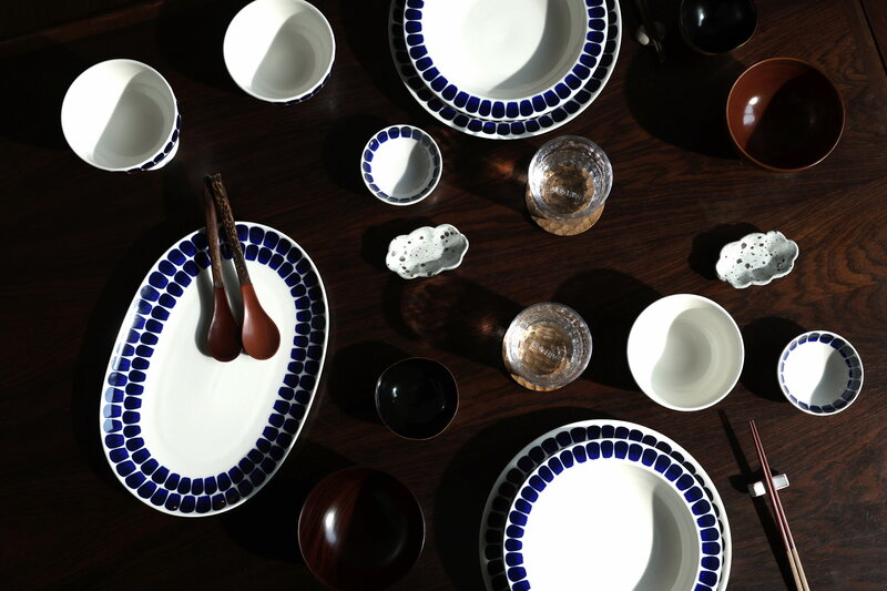 Arabia 24h Tuokio deep plate, 22 cm, cobalt blue, view 4