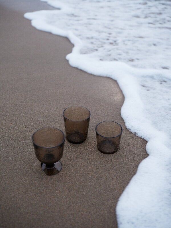 Arabia Mainio goblet, 30 cl, 2 pc, mocha, decoration image