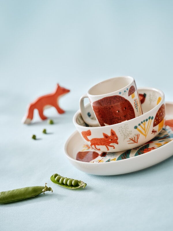 Arabia Poppoo children's tableware, 3-set, Friends, decoration image