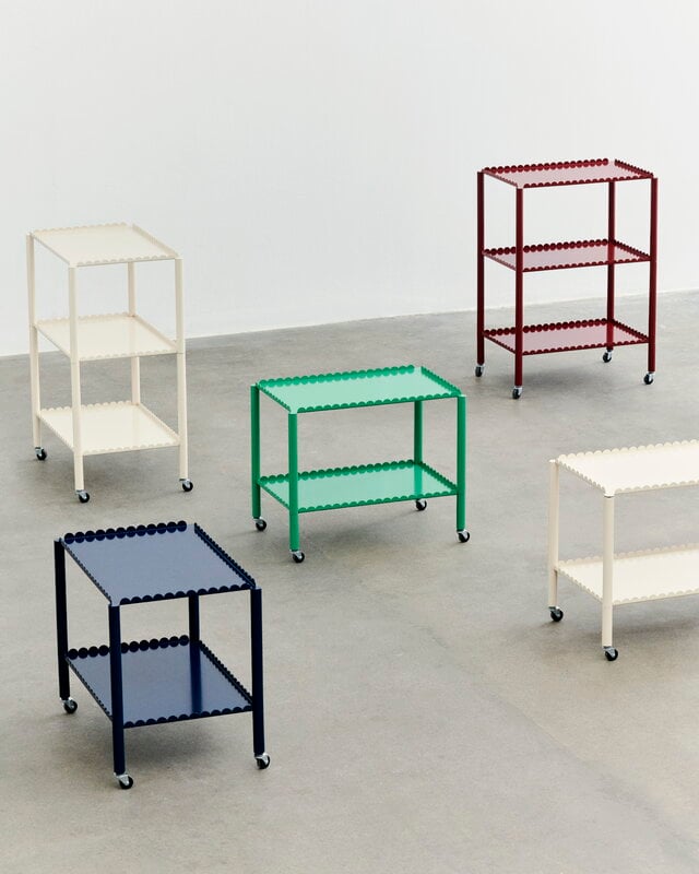 HAY Arcs trolley, low, jade green, decoration image