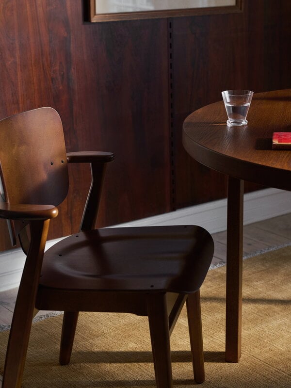 Artek Domus chair, stained walnut, decoration image