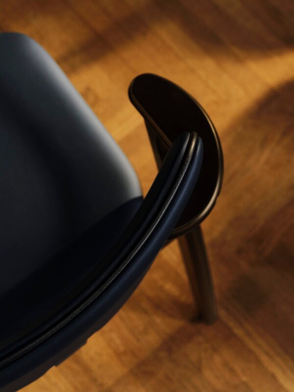 Artek Domus chair, stained black - Spectrum marine - Prestige