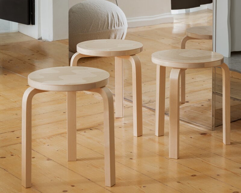 Artek Aalto stool 60, Artek + Marimekko, Kivet | Finnish