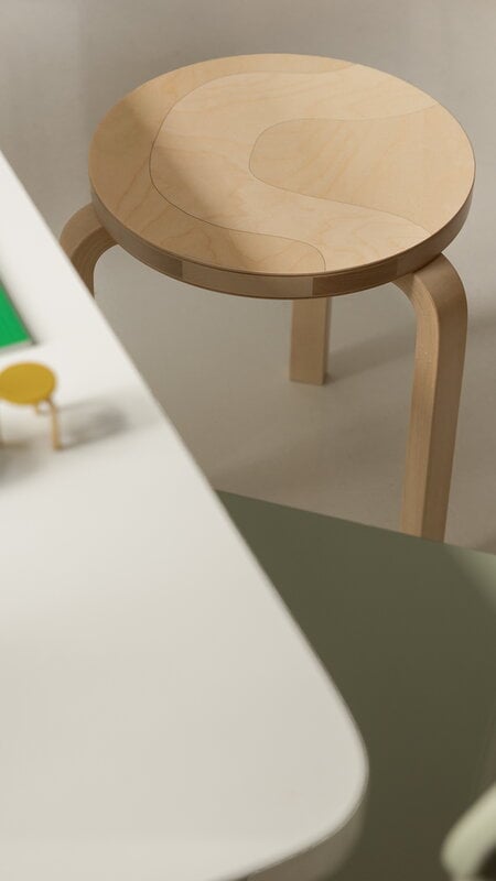 Artek Aalto stool 60, Artek + Marimekko, Seireeni, decoration image