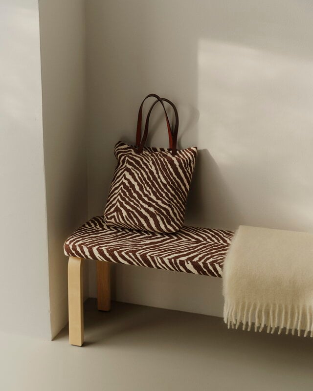 Artek Zebra tote bag, brown - white, view 2