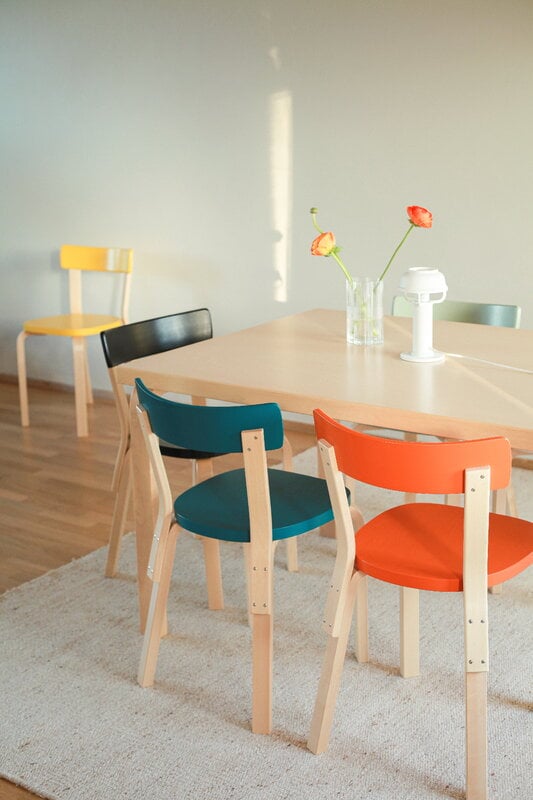 Artek Aalto chair 69, orange | Finnish Design Shop