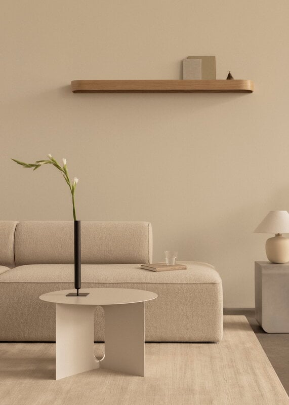 Audo Copenhagen Epoch shelf 150, oak - fog, decoration image