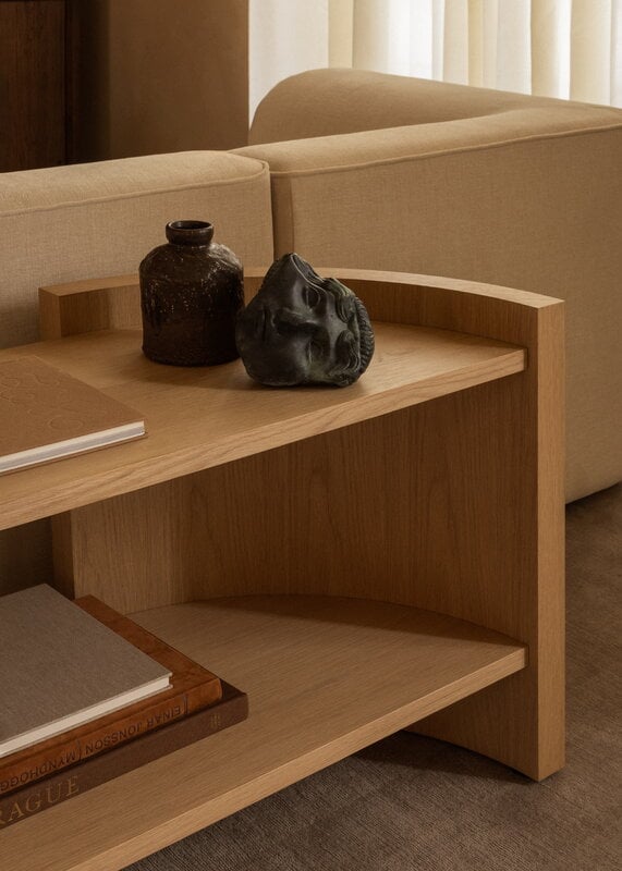 Audo Copenhagen Crescent shelving, low, oak, view 7