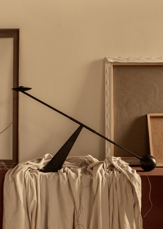 Audo Copenhagen Interconnect candle holder, black steel, decoration image