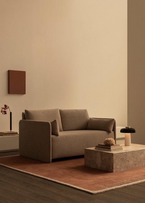 Audo Copenhagen Duomo Teppich, 270 x 270 cm, Terrakotta-Rot, dekorationsbild