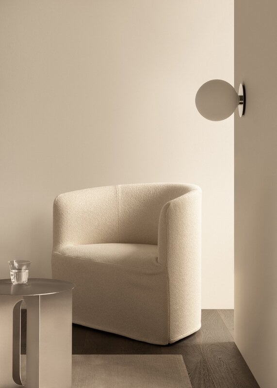 Audo Copenhagen TR Bulb ceiling/wall lamp, polished steel - matte opal, decoration image