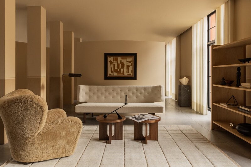 Audo Copenhagen Tile rug, 200 x 300 cm, ivory, decoration image