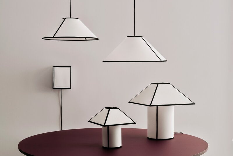 HAY Ava Pyramid table lamp, 450, white, decoration image