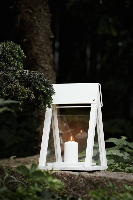 Aarikka Kokko lantern, white, view 2