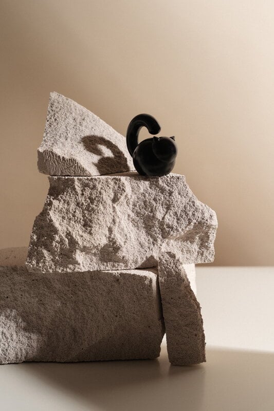 Aarikka Cat figurine, black, decoration image