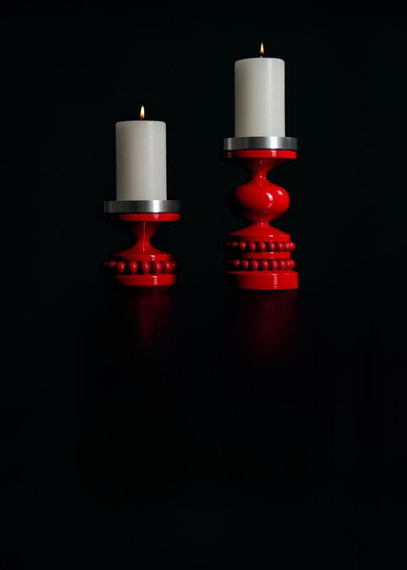 Aarikka Keisarinna candleholder, glossy red, view 3