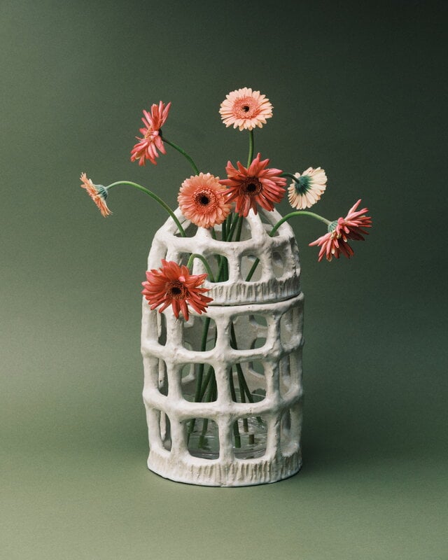 Serax Pique-Fleurs vase, white rosie | Finnish Design Shop