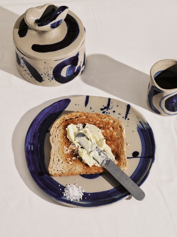 Serax Sophia breakfast plate, 4 pcs, beige - blue, view 2