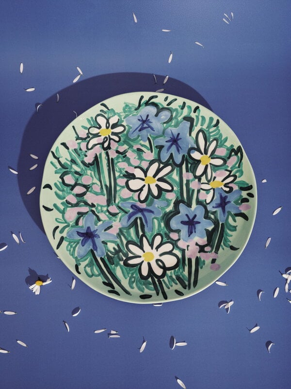 Serax Serving Spring serving plate, green - blue, decoration image