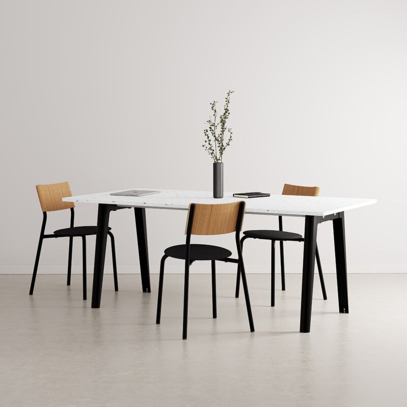 Tiptoe New Modern Table 190 X 95 Cm, White Laminate Dining Room Table