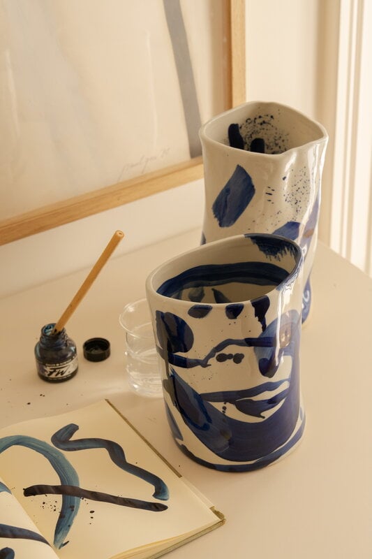 Serax Sophia vase, S, blue, decoration image