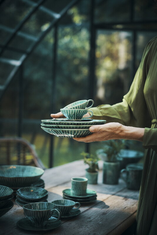 Serax Verde Lanza plate, L, 2 pcs, green, decoration image