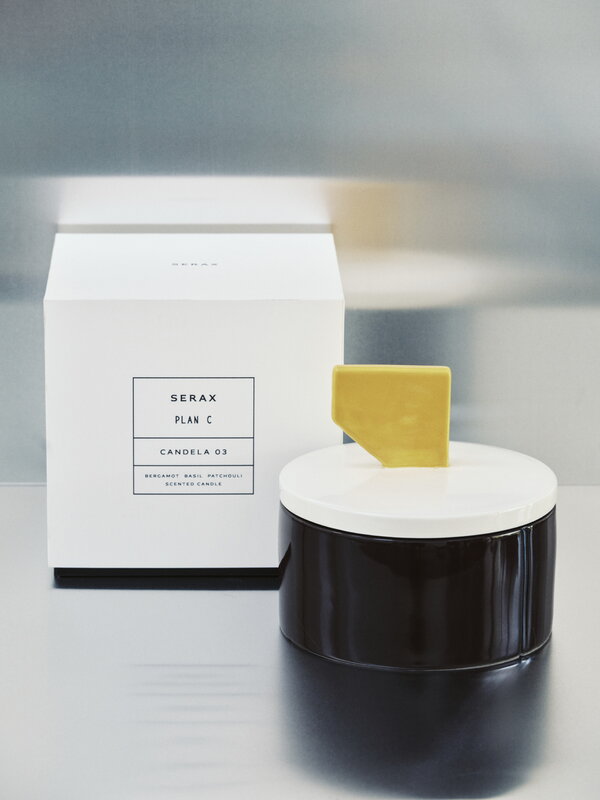 Serax Candela scented candle 03, M, bordeaux - jaune, image décorative