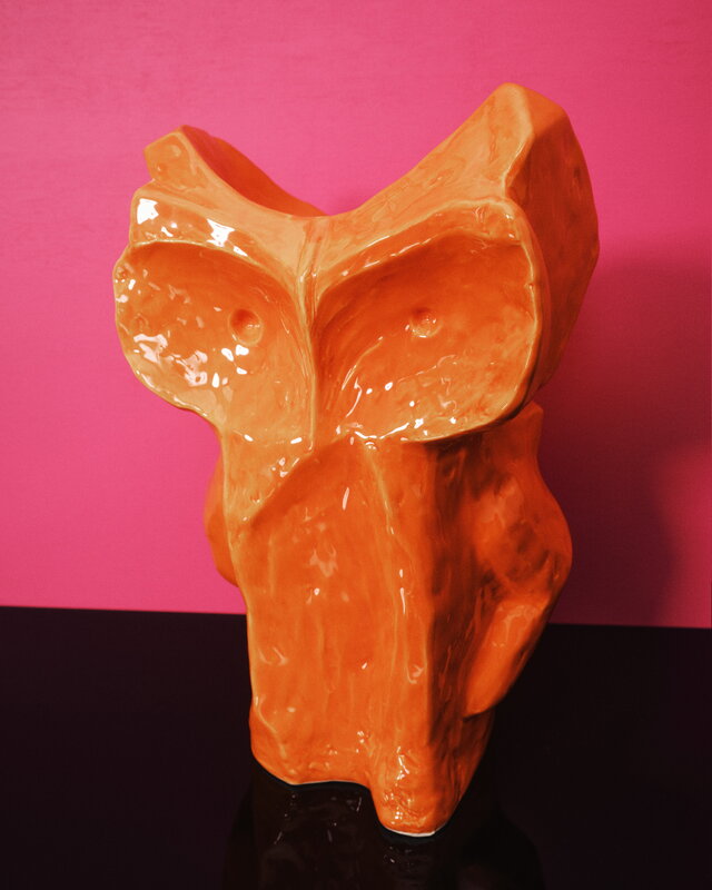 Serax After Midnight vase, S, orange, decoration image