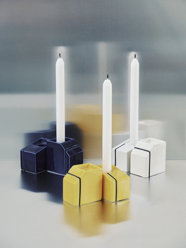 Serax Silos candle holder, 2 pcs, white, decoration image