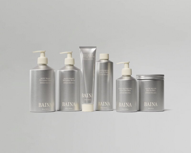 Baina Bademilch, 400 ml, Ebon Veil, dekorationsbild