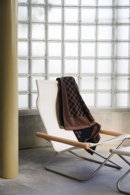 Baina Pool towel Roman, 90 x 170 cm, tabac - noir, view 8