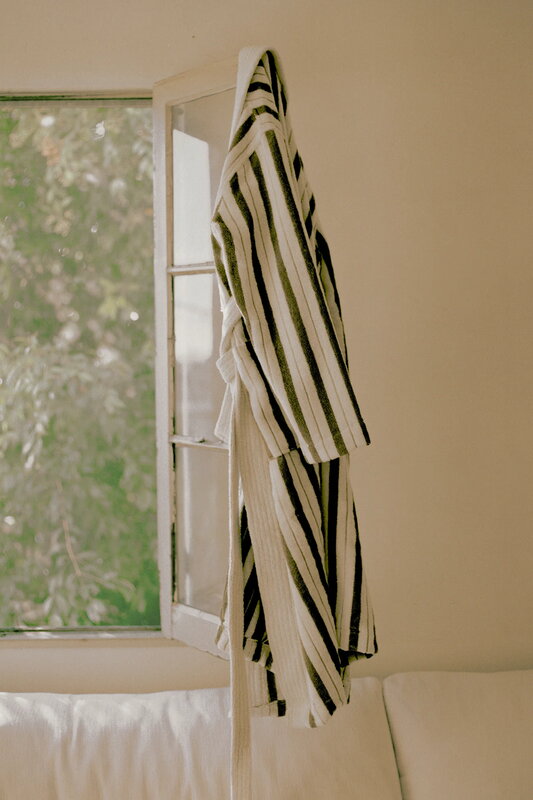 Baina Bath robe Sulis, heavyweight, caper - chalk, view 2