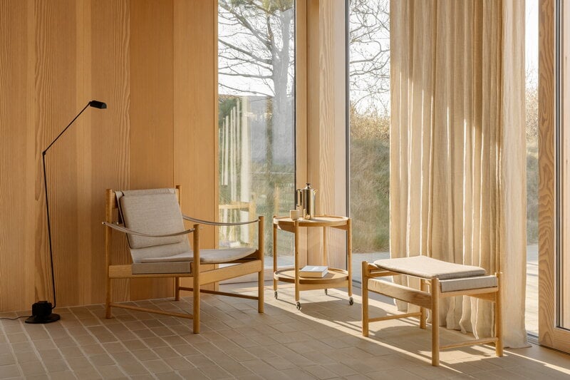 Brdr. Krüger HB stool, oiled oak - Kvadrat canva, decoration image