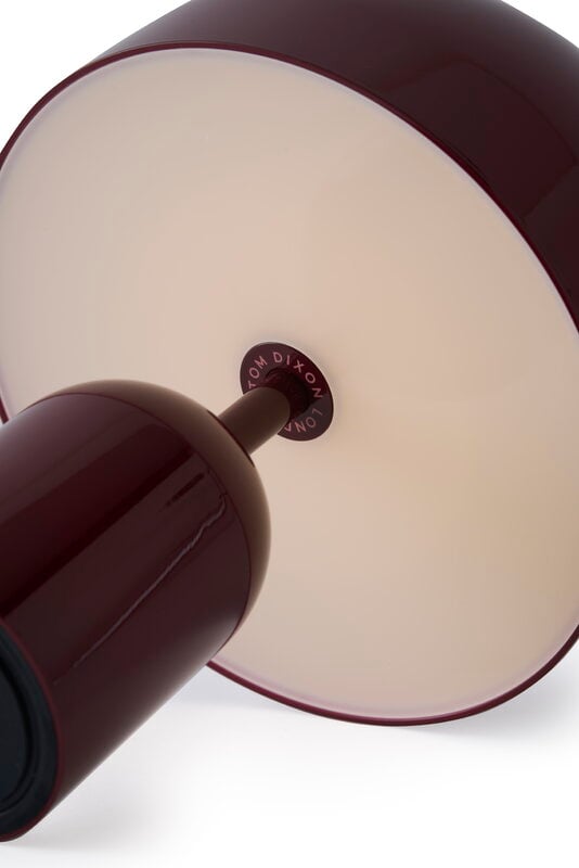 Tom Dixon Bell ladattava pöytävalaisin, V2, burgundi, näkymä 11