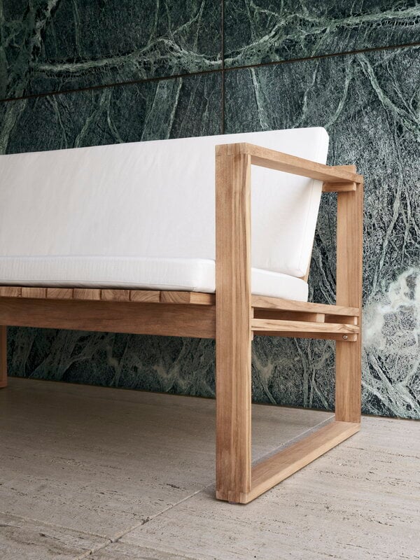 Carl Hansen & Søn Seat and back cushion for BK12 lounge sofa, Sunbrella Canvas 5453, decoration image