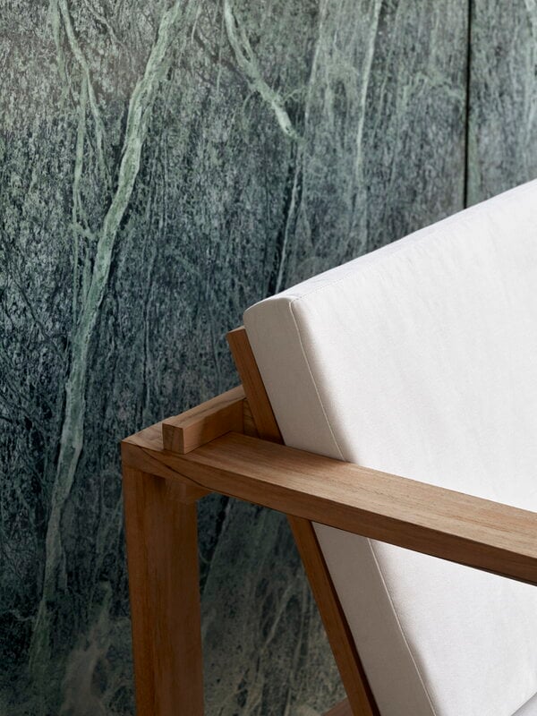 Carl Hansen & Søn Seat and back cushion for BK12 lounge sofa, Sunbrella Canvas 5453, decoration image