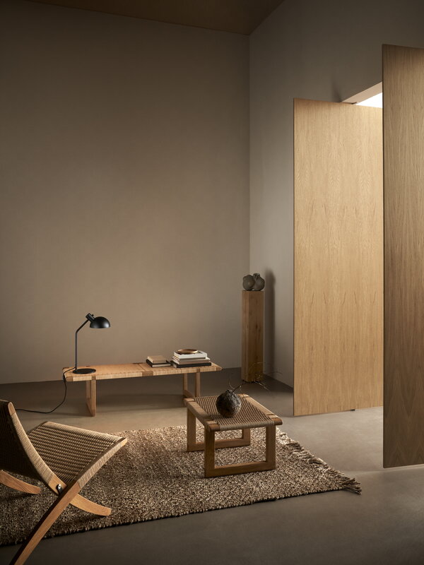 Carl Hansen & Søn BM0489S Table Bench penkki, lyhyt, öljytty tammi - paperinaru, näkymä 4