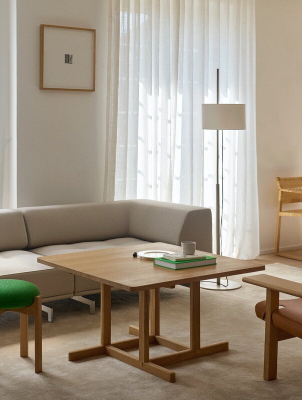 Fredericia BM80 Mogensen sohvapöytä, 90 x 90 cm, öljytty tammi, näkymä 2