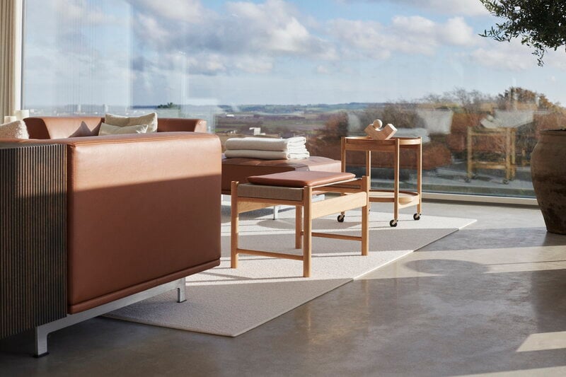 Brdr. Krüger HB stool, oiled oak - Kvadrat canva, decoration image