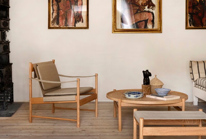 Brdr. Krüger HB lounge chair, oiled oak - Kvadrat canvas, decoration image