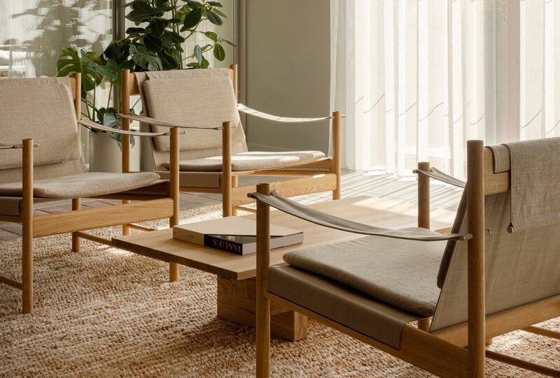 Brdr. Krüger HB lounge chair, oiled oak - Kvadrat canvas, decoration image