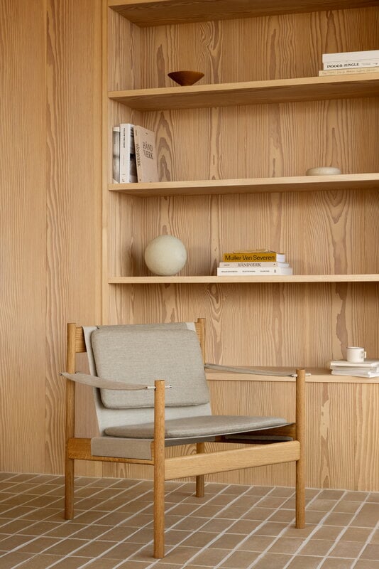 Brdr. Krüger HB lounge chair, oiled oak - Kvadrat canvas, decoration image